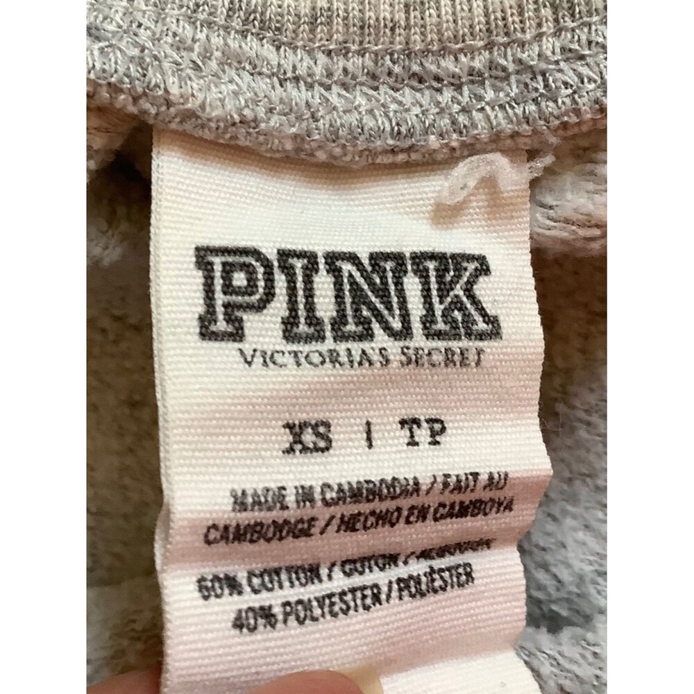 PINK Victoria Secret grey sweatpants XS wide leg bottom flare - Picture 5 of 8